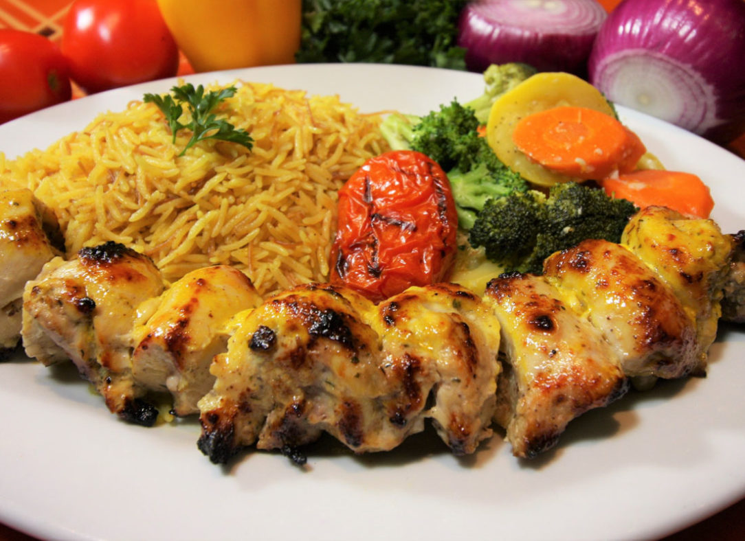 Broiled Chicken Kabob (Thigh) PAYMON'S Fresh Kitchen and Lounge