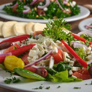 Greek Salad with tzatziki