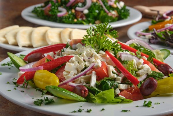 Greek Salad with tzatziki